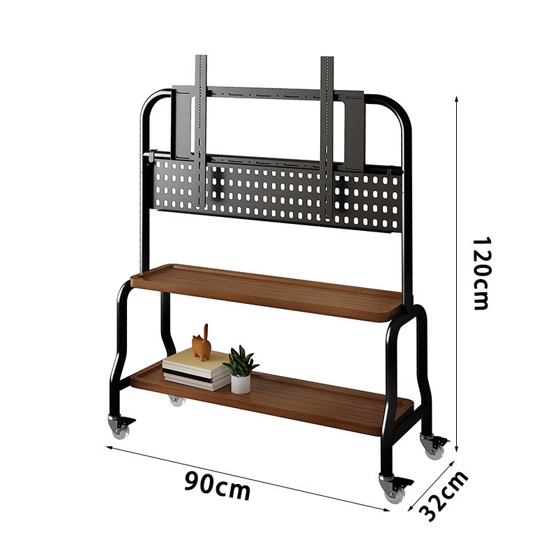 电视落地支架客厅卧室不锈钢艺术移动式现代简约挂架43-75寸家用
