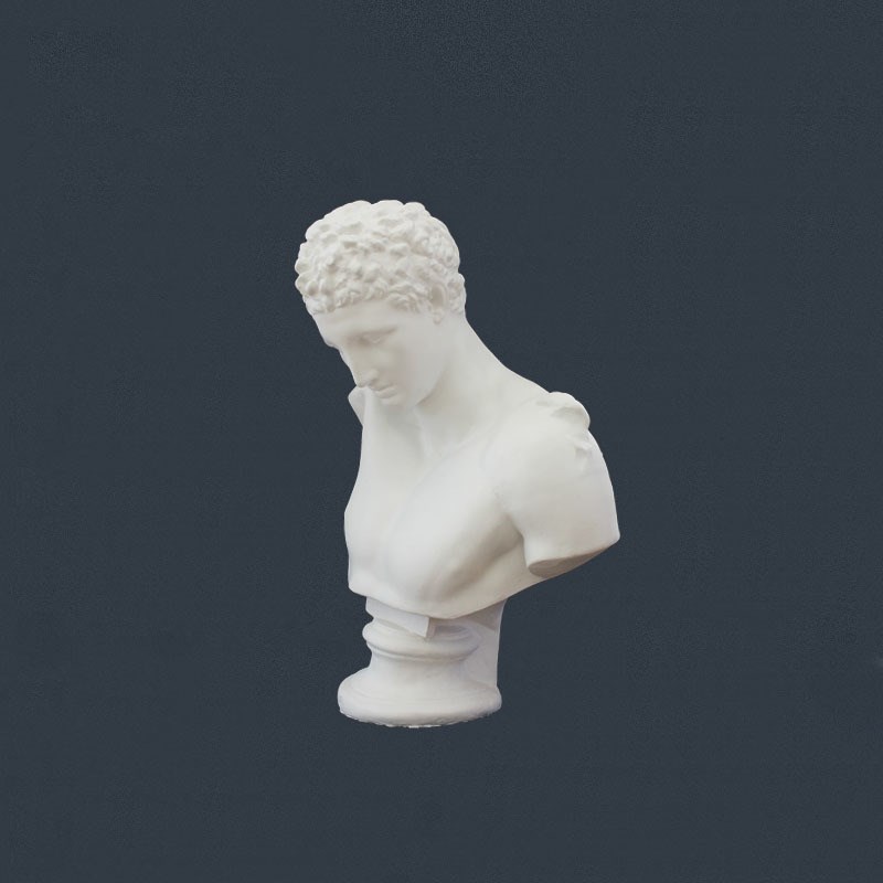 赫尔美斯石膏像人物静像写生美术生素描练习希腊人物石膏半身模型