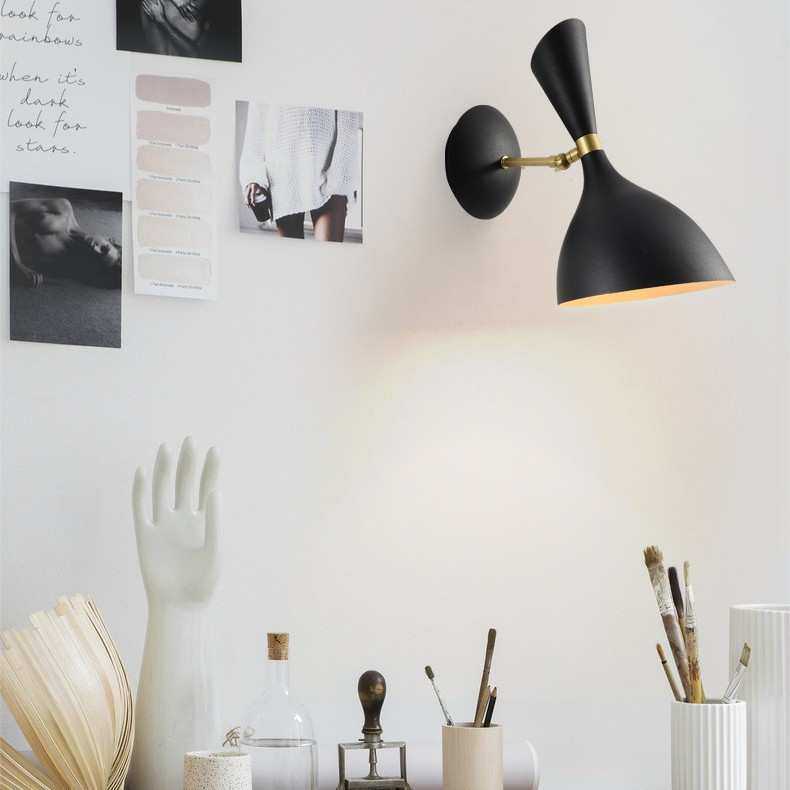 北欧简约创意个性可调节壁灯餐厅书房客厅卧室设计师床头壁灯具