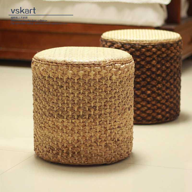 7T藤编矮凳阳台坐凳创意板凳家用沙发凳茶几圆凳椅子草编坐墩小凳,3C数码配件,USB灯,淘宝优惠券,粉丝福利购,淘宝优惠卷