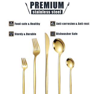 葡牙不锈钢LBS-38餐具4萄0套刀叉邮购盒套装件精致家用西餐勺牛排