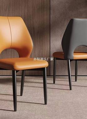 北谈欧现代椅轻奢餐椅家简用靠背酒店YNP洽椅子餐桌椅休闲餐厅约
