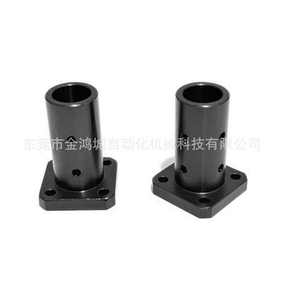 STHSBL光轴支撑座钢制方法兰型导向轴支座支架 加长型 安装孔通孔