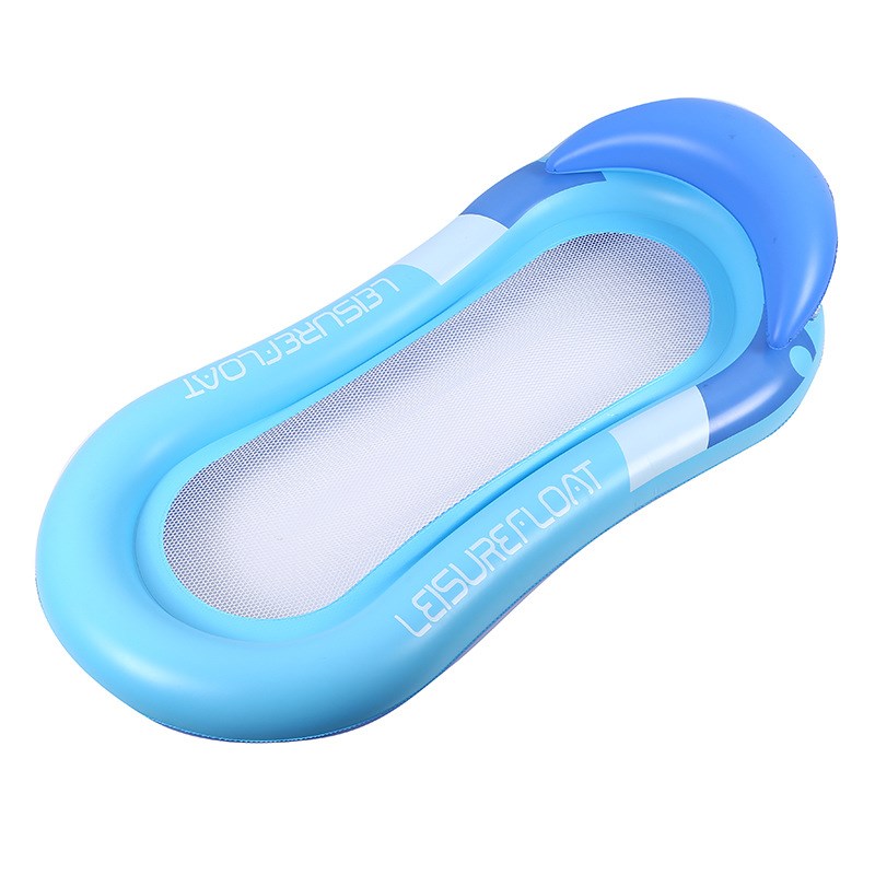 新款孩童水上充气浮床水上躺椅带扶手沙发浮排椭圆防侧翻水上用品