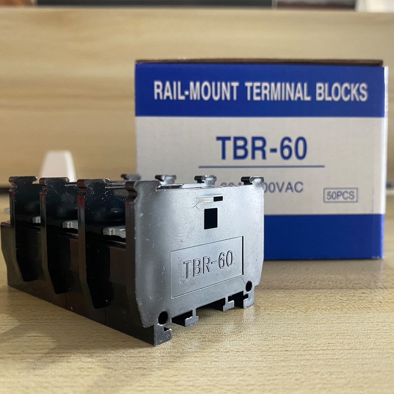 纯铜件接线端子排TBR-60导轨组合式TBR60A10MM 不滑丝不断脚 铁件