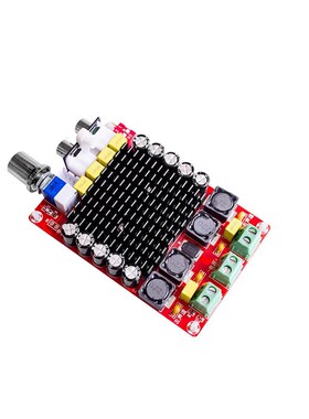 XH-M510 TDA7498大功率数字功放板 2*100W 汽车功放 直流14-34V