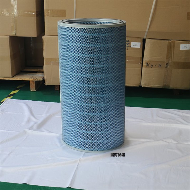 工业阻燃焊接粉尘滤筒螺杆式防火阻燃滤筒抛丸机打磨柜除尘器滤筒