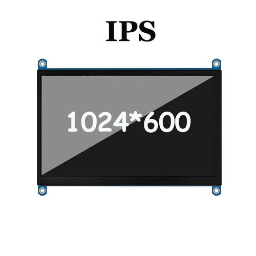 7寸TFT1024*600液晶显示屏支持Windows 系统的计算和树莓派全系列
