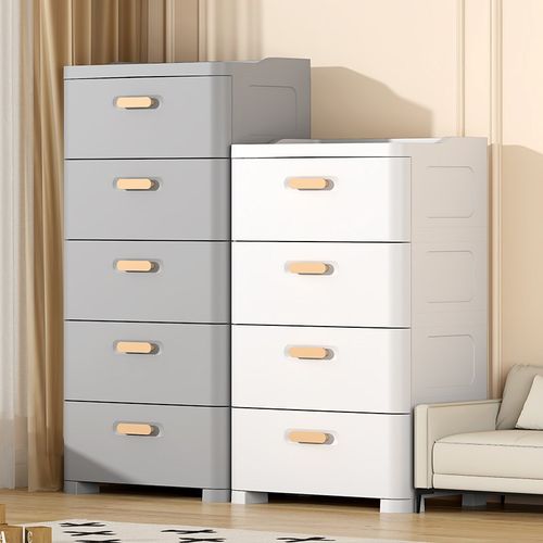 收纳箱抽屉式多层塑料家用收纳柜储物柜飘窗置物柜加大加厚床头柜