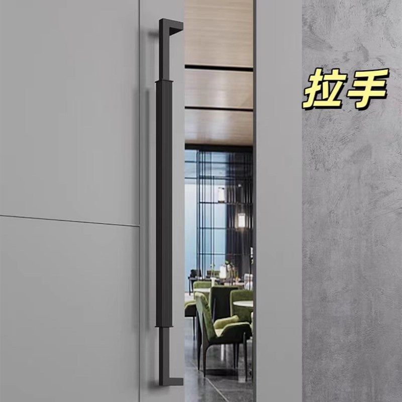 不锈钢拉手玻璃门木门有框门酒店门肯德基门哑黑色加厚门把手