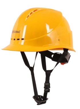 哥尔姆透气安全帽建筑工程工地电力施工领导监理GM723黄色