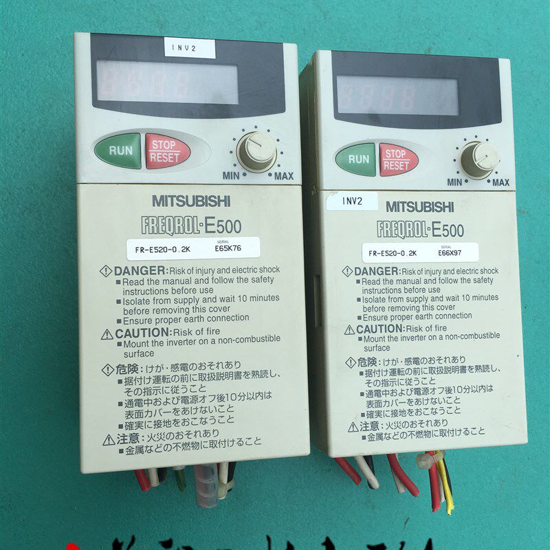 FR-E520-0.2K/0.4K/0.75 原装拆机三菱变频器0.75/0.2/0.1KW/220V