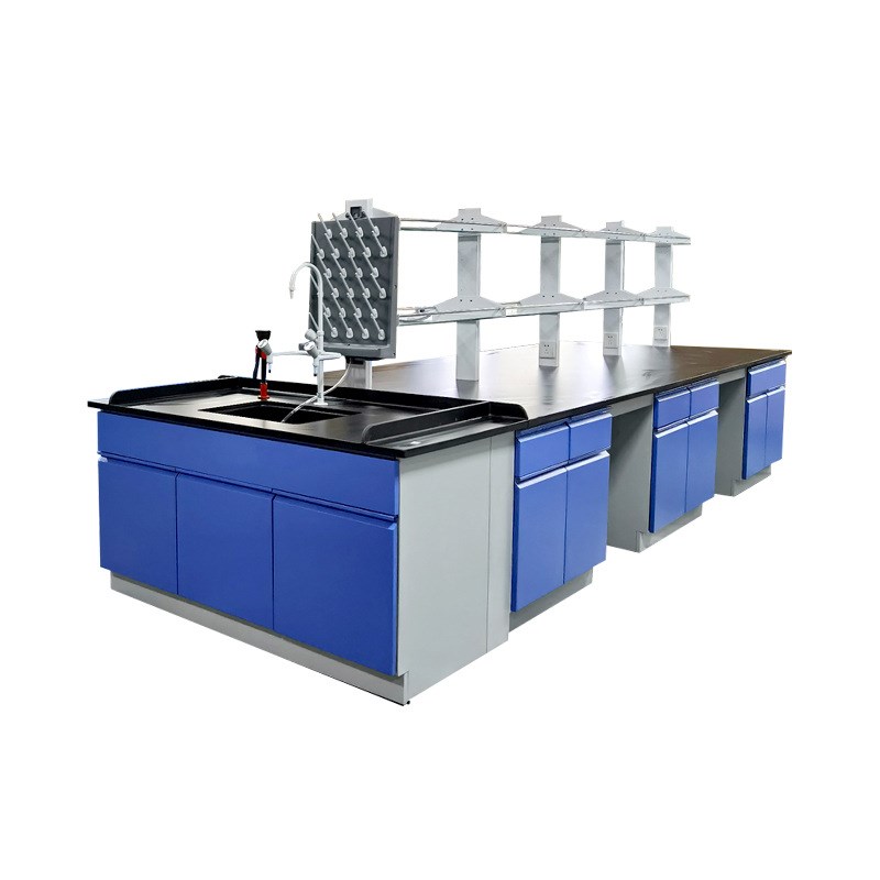 实验室工作钢木试验台 全钢实验桌实心工作台理化操作台现货