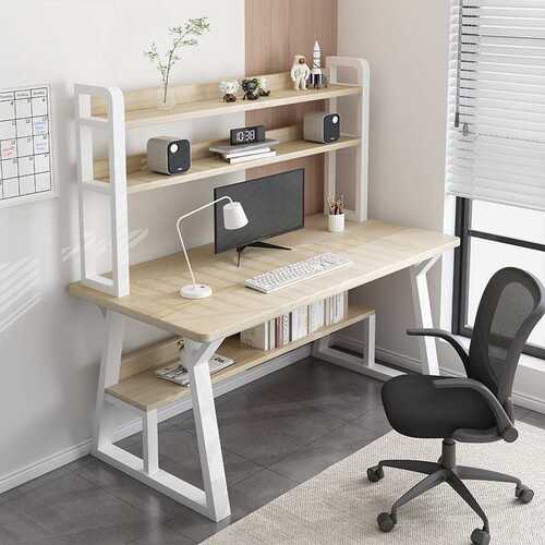 一件代发电脑桌台式卧室家用桌子简约现代学生学习置物架写字书桌