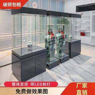 博物馆展示柜艺术品展览柜雕像展示台玻璃柜子文物展柜古董陈列柜