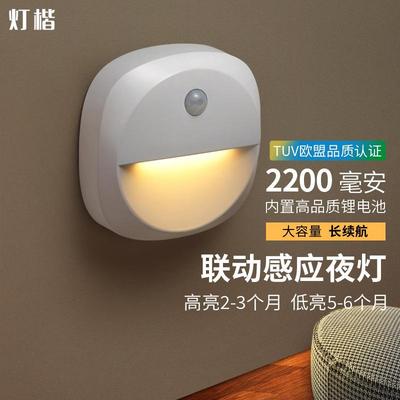 欧盟认证小夜灯夜灯爆款床头走廊楼梯过道感应夜灯节能