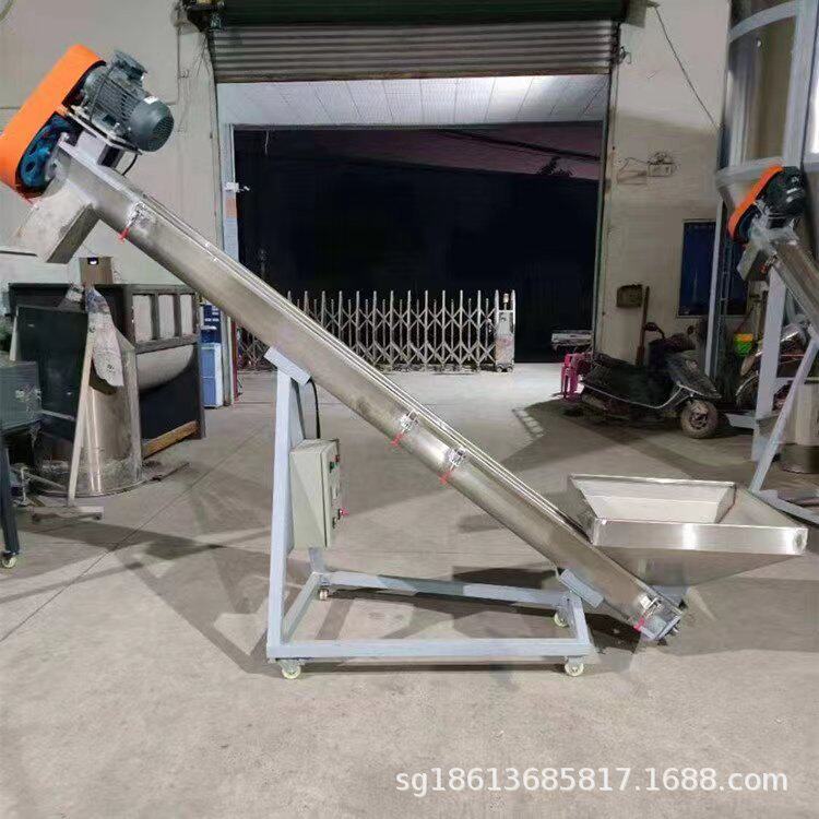 螺旋输送机粉煤灰大管径蛟龙上料机舜工圆管自动上料提升机