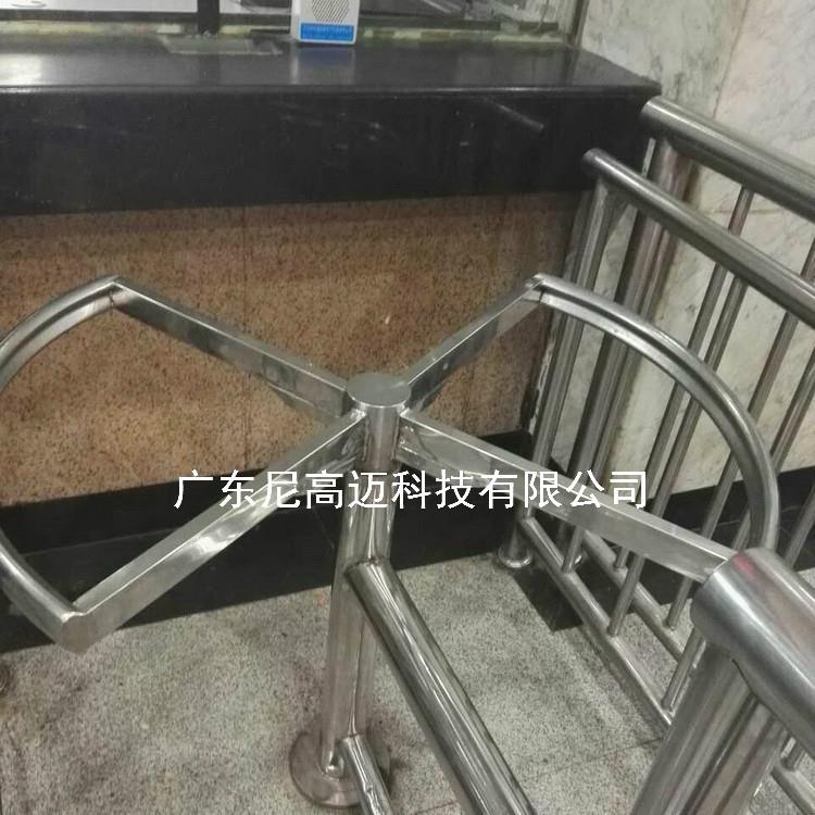 景区车站购票窗口排对一米线高单向门防尾随扇形转闸不锈钢直线门
