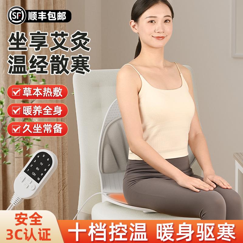 舒泰享护腰垫可定时电加热按摩神器热敷艾灸护腰久坐不累