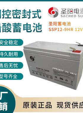 圣阳蓄电池SP12-9HR12V9AH控制开关照明电源电器电源