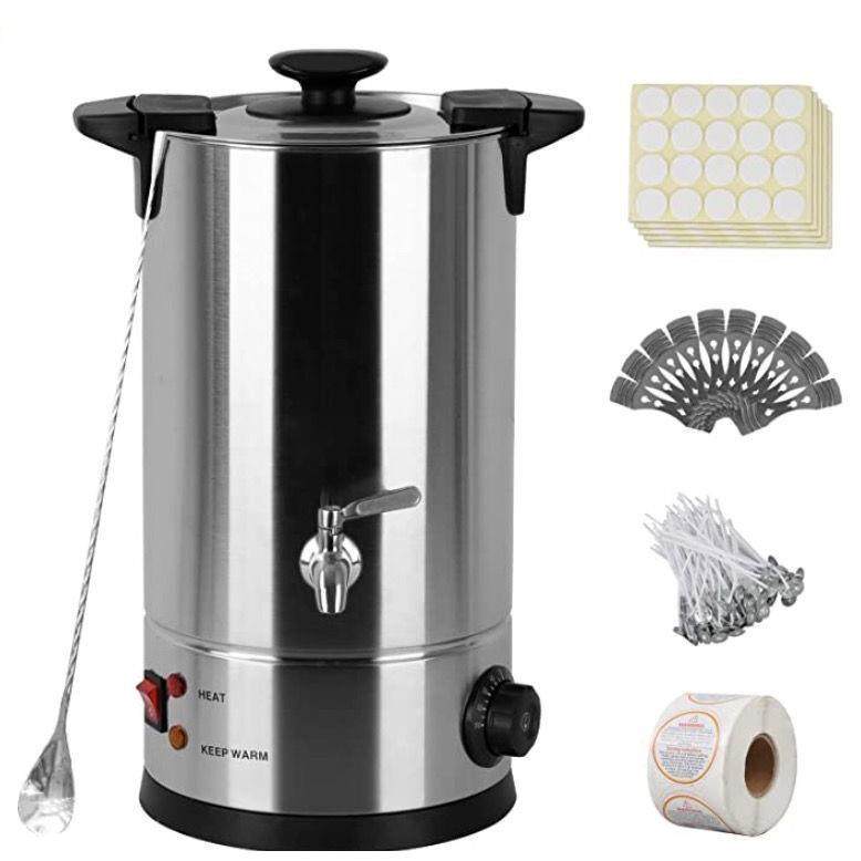 蜡烛制作电动蜡熔器8升大容量熔蜡锅套装一体蜡熔锅倒蜡龙头喷嘴,电子元器件市场,其它元器件,淘宝优惠券,粉丝福利购,淘宝优惠卷