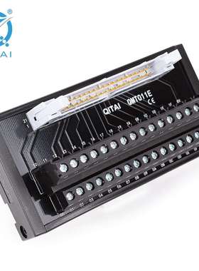 32位qitai端子台通用QMT011E电源滤波器保险端子台牛角座