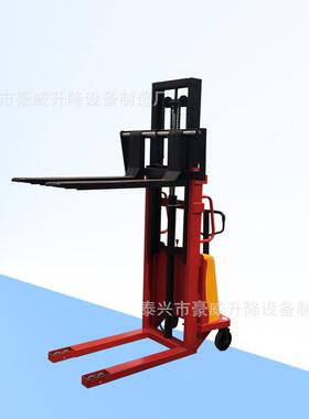 电瓶叉车半电动堆高车电动升高机电动升降装卸车CDS1T2T铲车