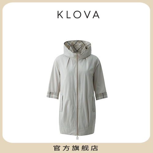 【KLOVA】春秋麦芽糖轻逸中长款风衣【H】FW5891(UN)