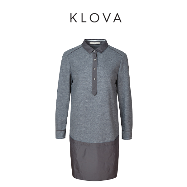 【KLOVA】冬季针织提花羊毛连衣裙 【H】 LY7085(UN)