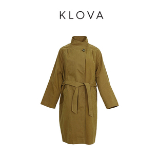 【KLOVA】春秋青铜色风衣 【A】 FW6012(AUN)