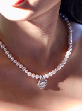 也也水沫玉淡水珍珠项链