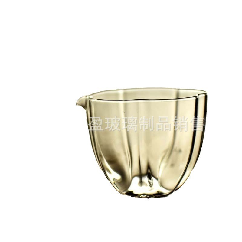 东洋佐佐木杯子手工高品质玻璃公道杯玻璃泡茶公杯南瓜公杯