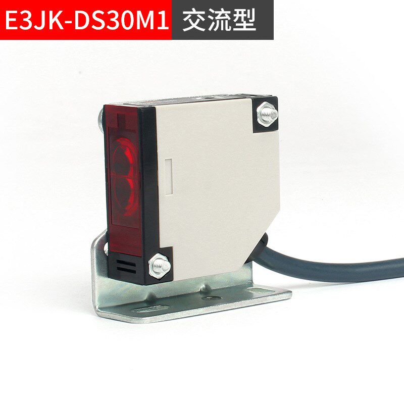 E3JK-R4M1回归镜面反射方形光电开关传感器12V24V220V反光板开关