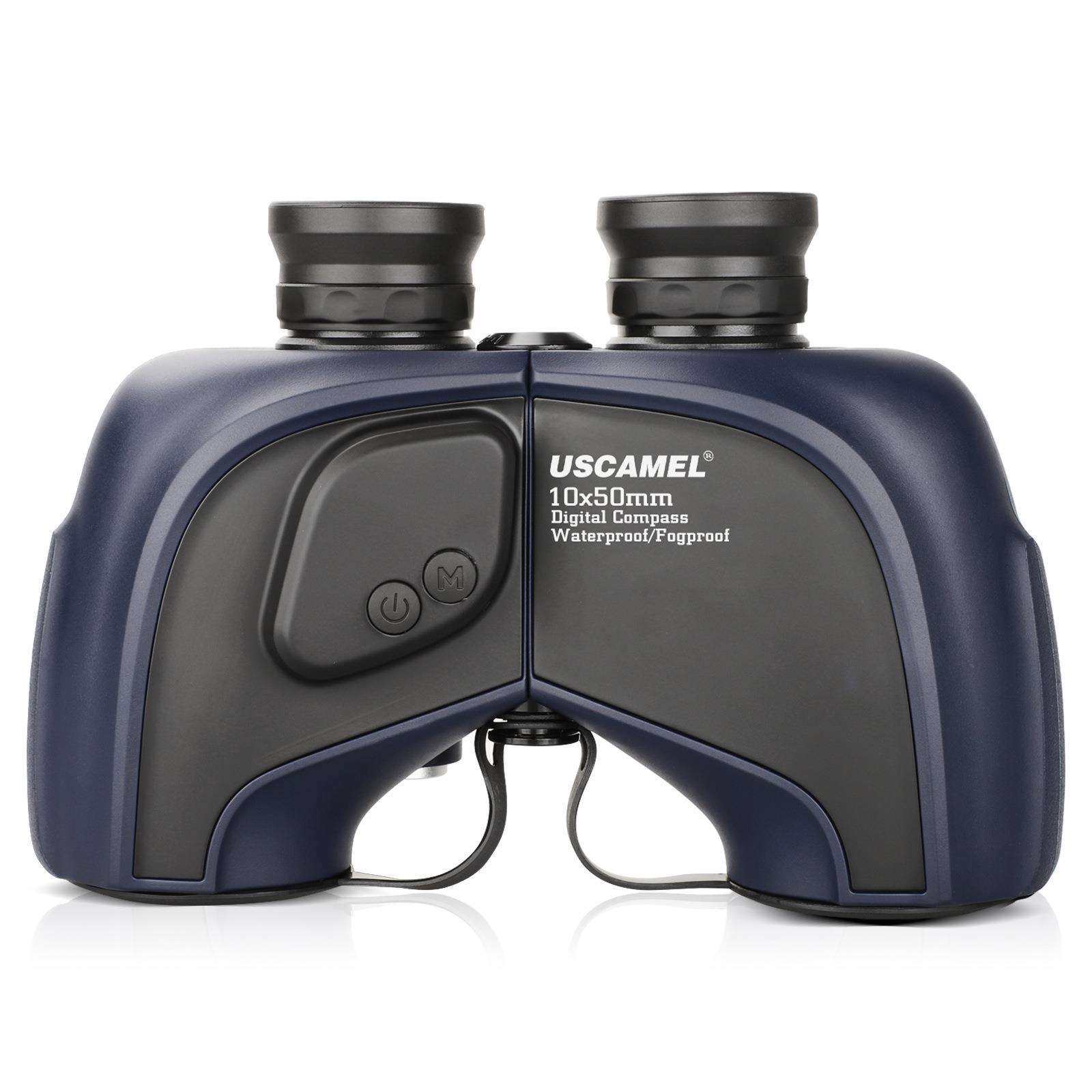 跨境10x50双筒望远镜专业充氮防水双筒高清高倍罗盘测距航海