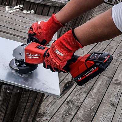 美沃奇锂电角磨机无刷切割机充电手砂轮机电动磨光机M18BLSAG100X