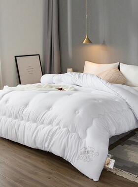 CB#无味羊毛被纯色被子被芯冬被春秋被棉被4斤6斤8斤加厚保暖家用