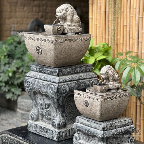 假山流水摆件落地循环水喷泉玄关客厅装饰茶室开业送礼招财景观