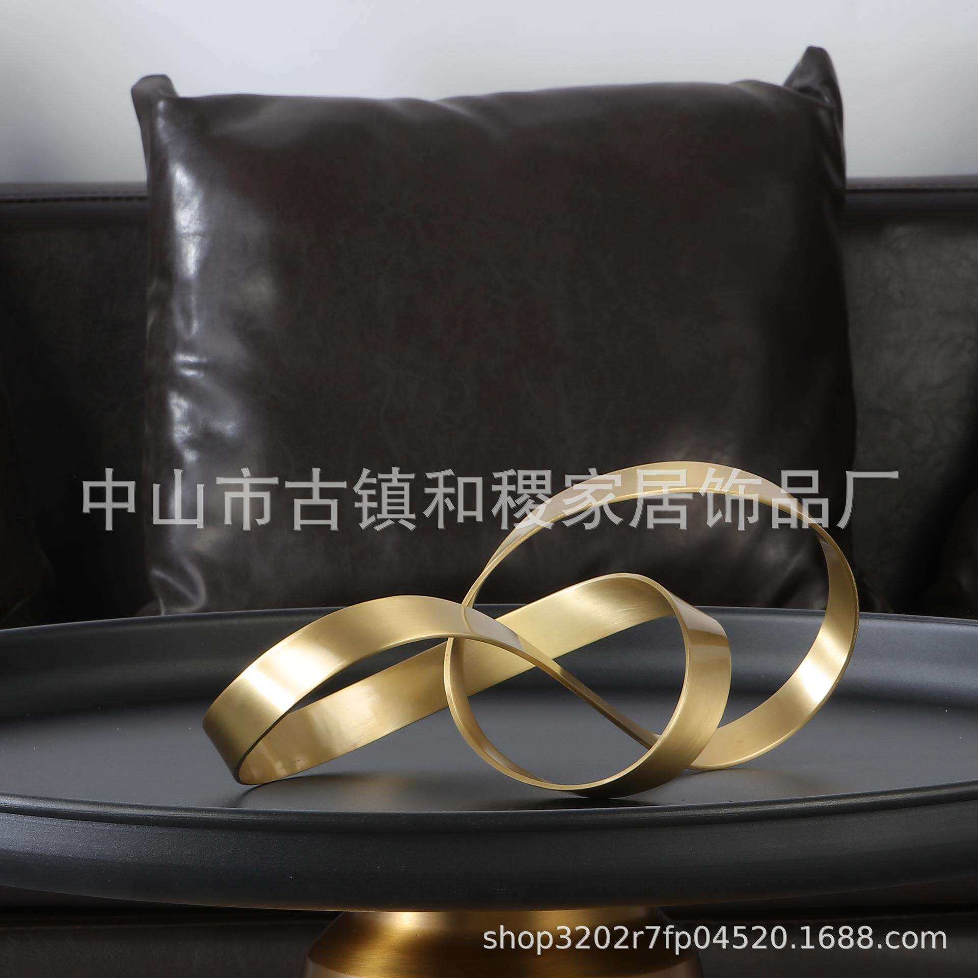 意式轻奢设计师款室内铜摆件样板房间客厅玄关软装陈设饰品工艺品