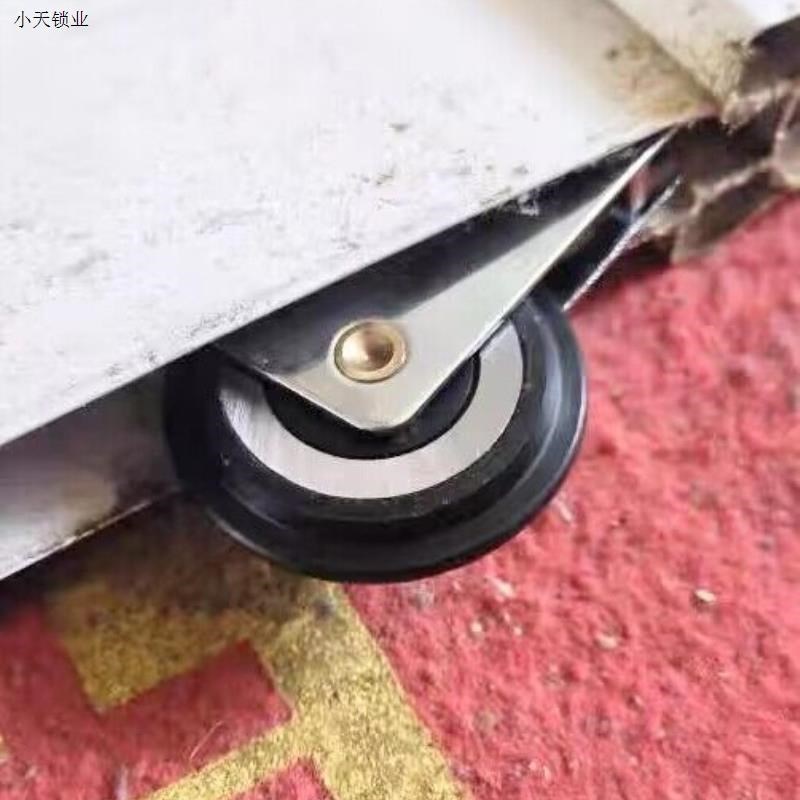 玻璃门下滑轮子衣柜移门导轨道浴室推拉门厨房卫生间铝合金地滑.