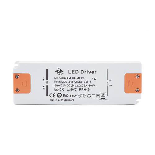 50W24V 超薄B款高P单电压无频闪智能恒压LED驱动电源LED变压器
