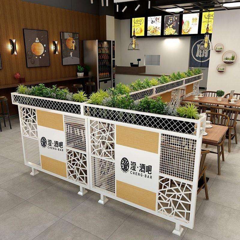 现代简约吧台隔断矮屏风抗污耐磨围栏屏风隔断屏风商用餐饮店