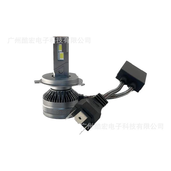跨境汽车LED大灯双铜管大功率LED高亮85W超级解码H4 9005前照灯V8