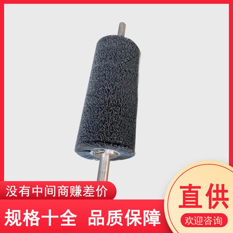 钢丝辊刷工业用毛刷辊不锈钢丝镀铜丝刷辊滚筒刷辊除锈缠绕式清洁