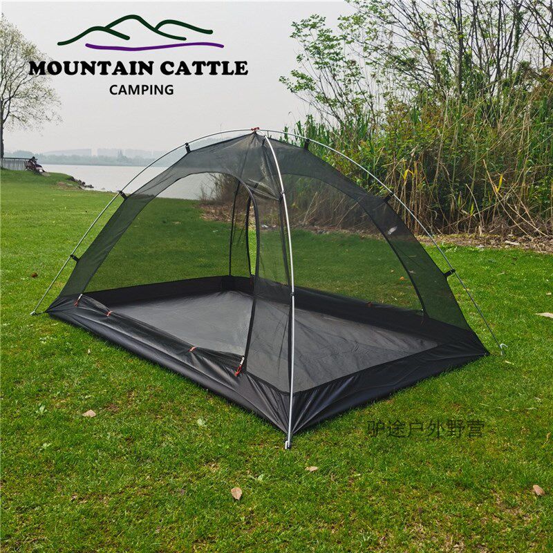 自立式 蚊帐户外野外露营超轻 铝杆登山垂钓装备全纱网防蚊帐篷