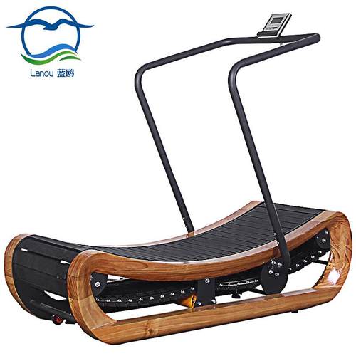 木质无动力跑步机弧形健身房企业会所组合健身器材跨境外贸健体