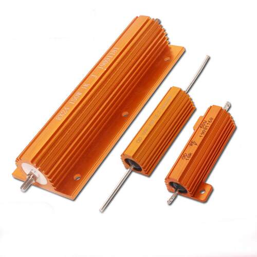 RXG24大功率黄金铝壳电阻器放电解码电阻预充放电负载500W100W200