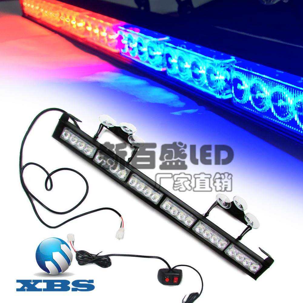 24LED吸盘爆闪灯 6*4LED长杠灯 吸盘棍子多功能警示灯 频闪灯