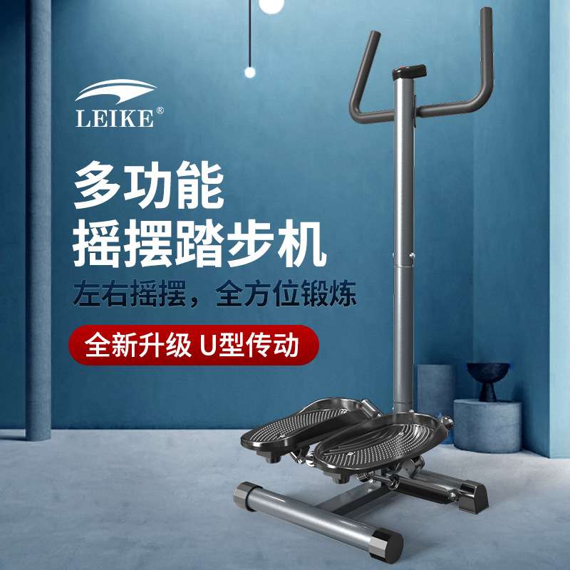 雷克多功能踏步机脚踏机家用带扶手健步机健身器材