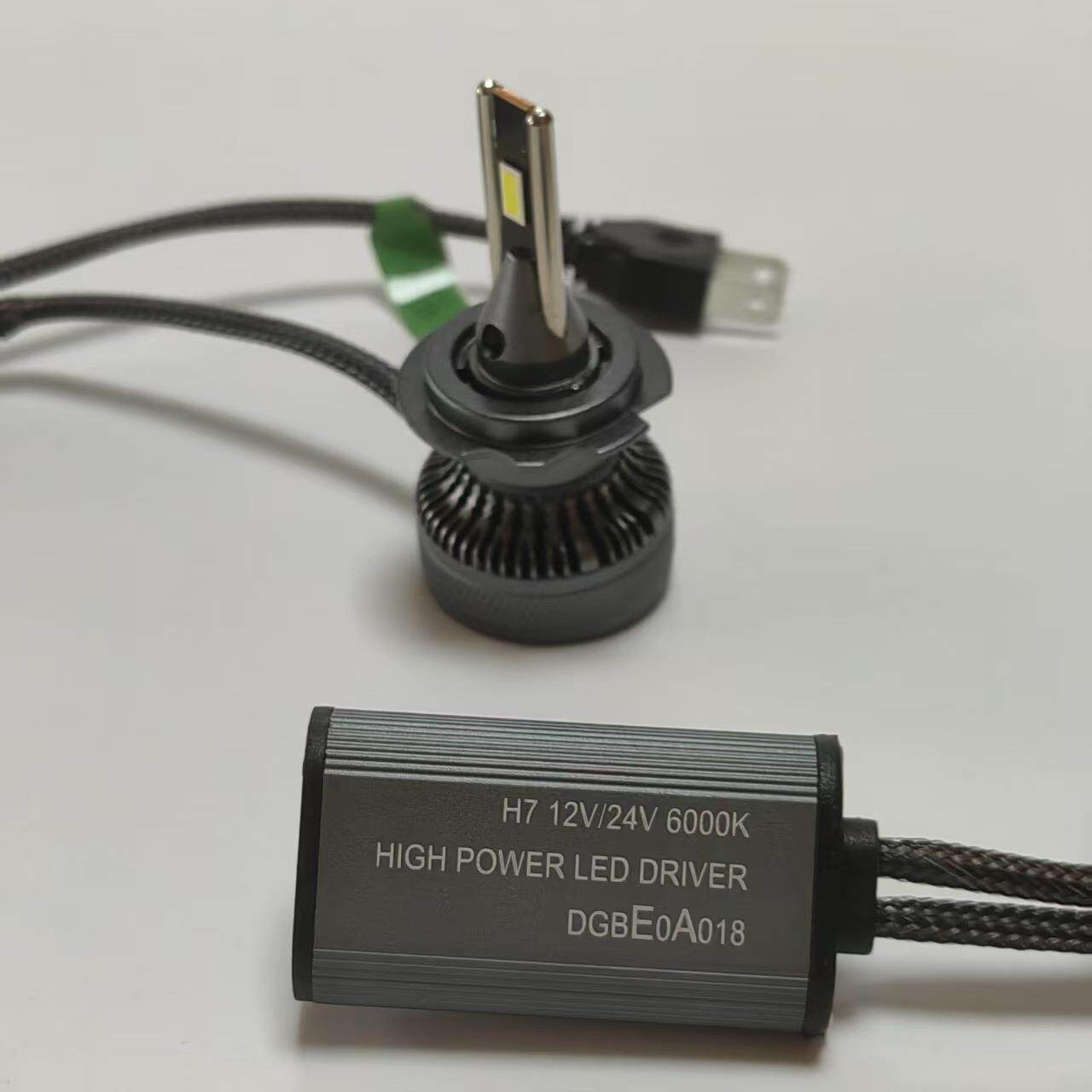 外贸新款双铜管汽车LED大灯H1 H7 H11 9012 9005 H4大功率65W灯泡