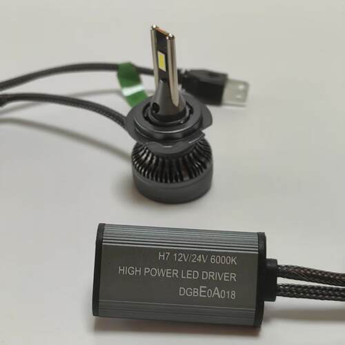 外贸新款双铜管汽车LED大灯H1 H7 H11 9012 9005 H4大功率65W灯泡